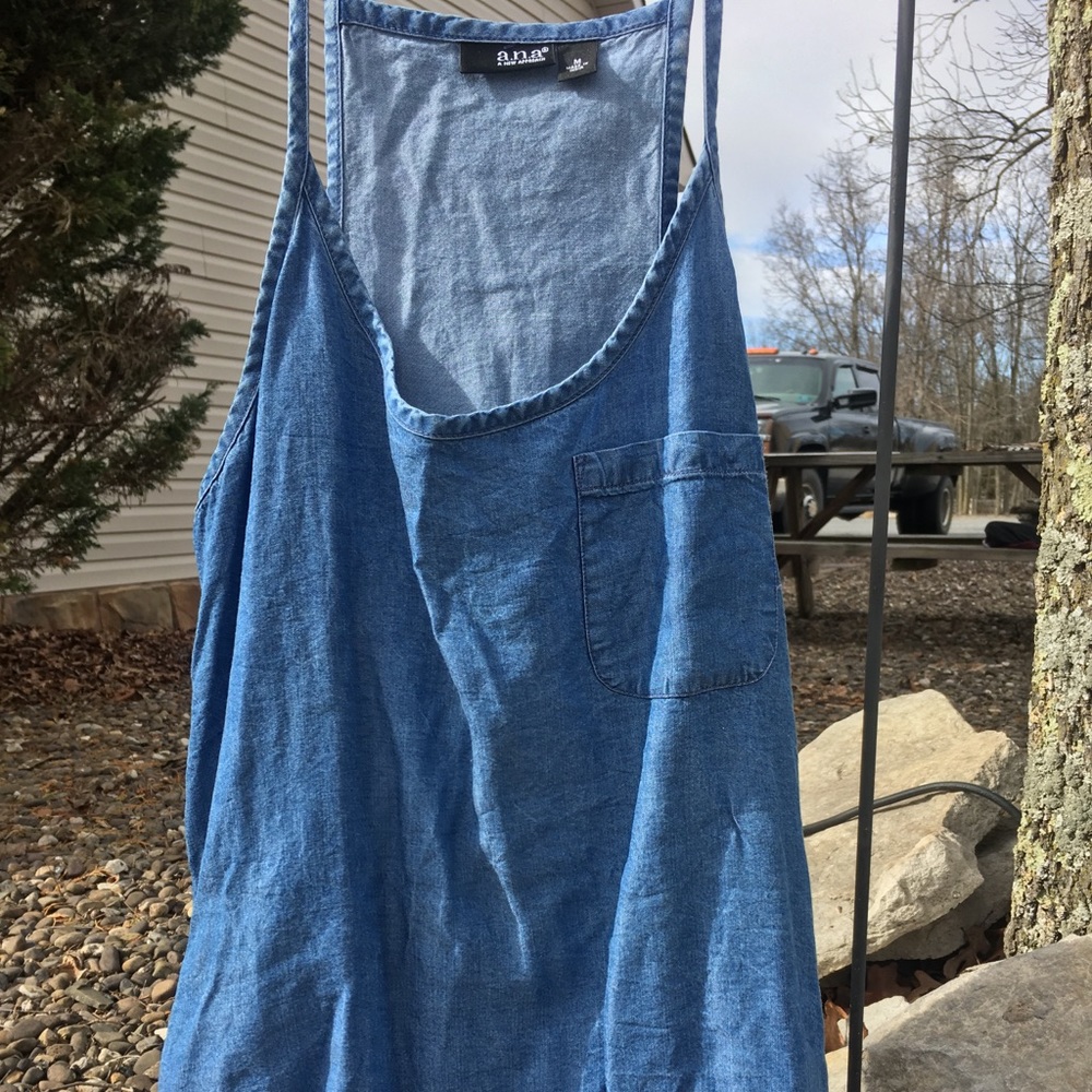 Denim Spaghetti Strap Tank